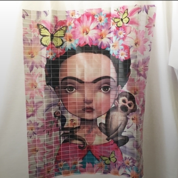 Under Groove Frida Kahlo Graphic Tee Artist Tile - Picture 4 of 7